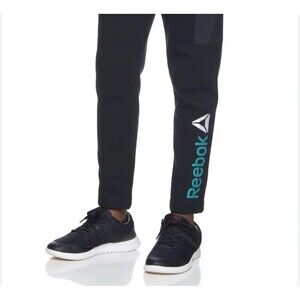 Reebok Active Summit performance jogger blue drawstring men Large @ Xb ///